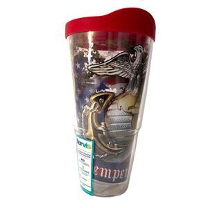 NEW Tervis 24 oz Tumbler Marines Eagle Semper Fi w Lid Military Gift